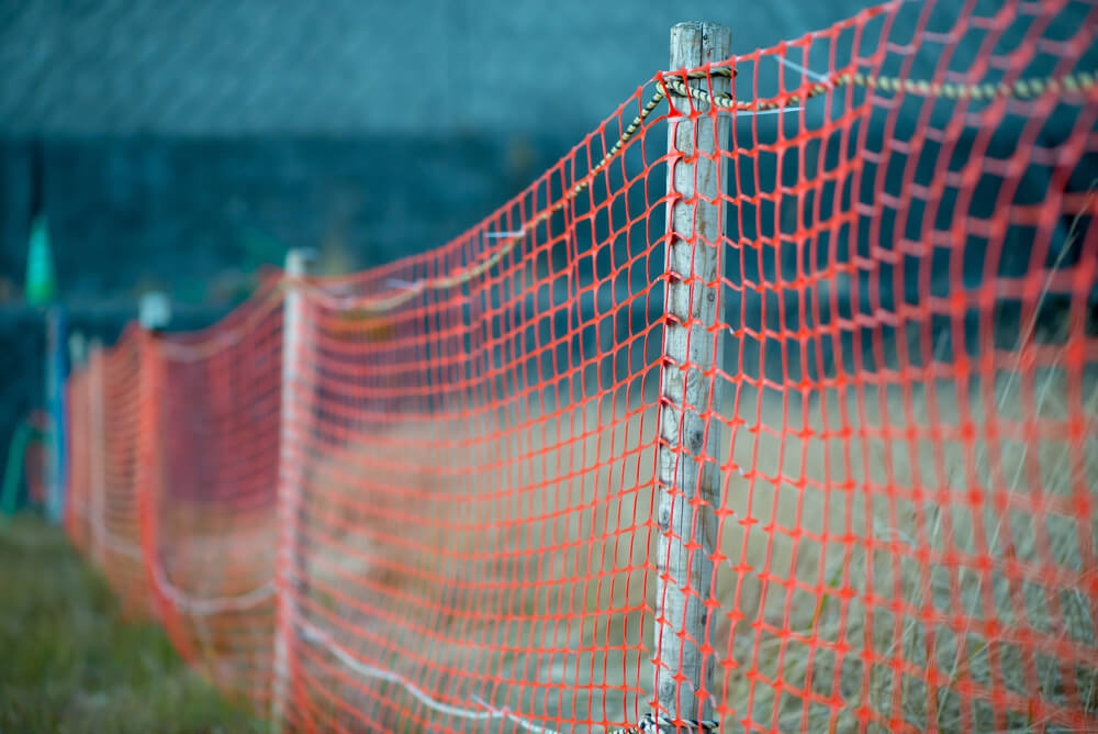 Ограда из полимерной сетки